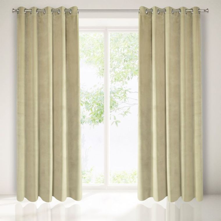 Villa, zasłona zaciemniająca welwetowa na 10 przelotkach, 140-250 cm