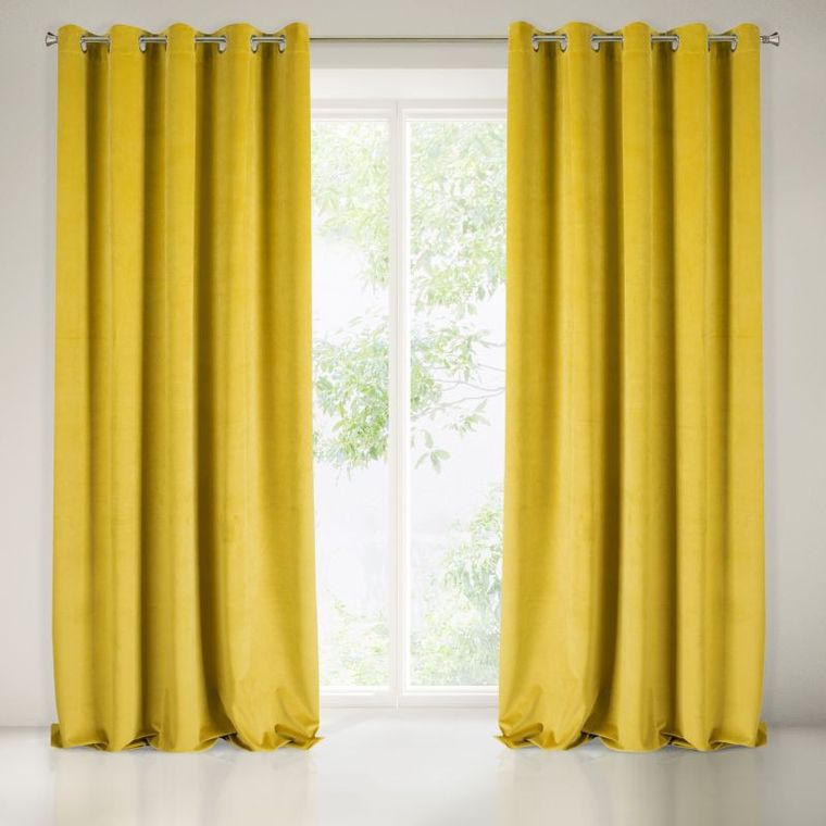 Villa, zasłona zaciemniająca welwetowa na 10 przelotkach, 140-250 cm