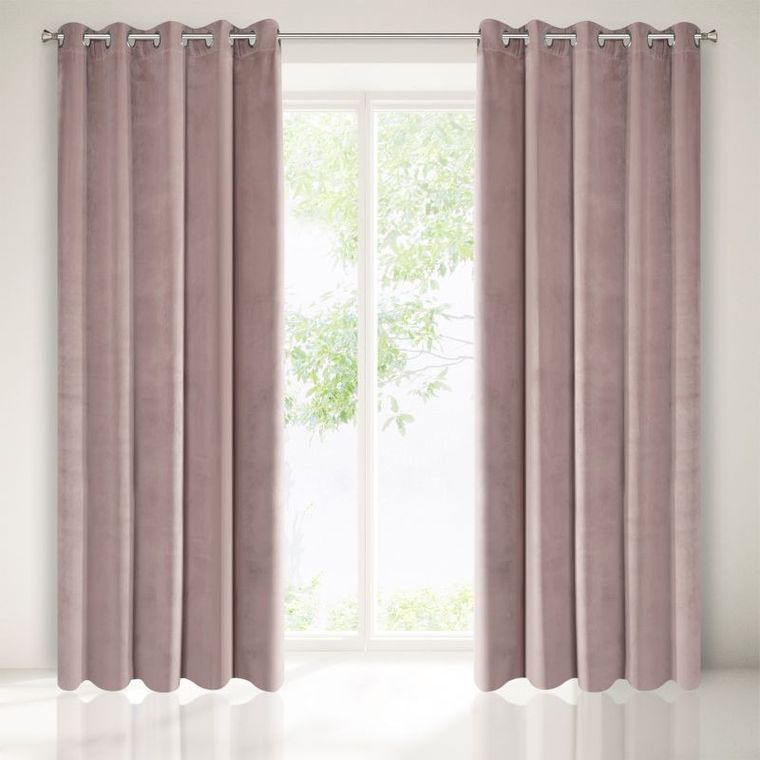 Villa, zasłona zaciemniająca welwetowa na 10 przelotkach, 140-250 cm