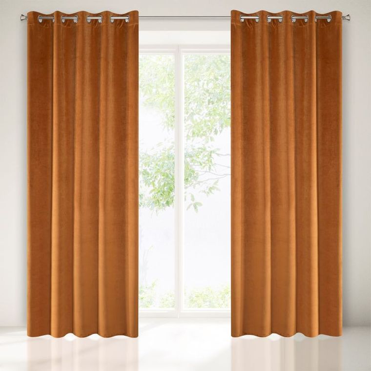 Villa, zasłona zaciemniająca welwetowa na 10 przelotkach, 140-250 cm