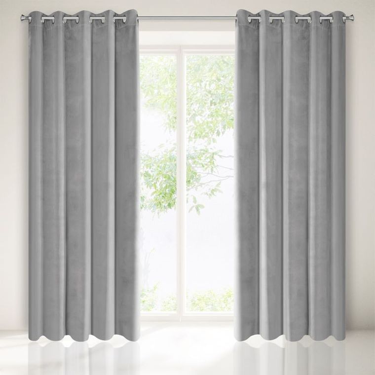 Villa, zasłona zaciemniająca welwetowa na 10 przelotkach, 140-250 cm