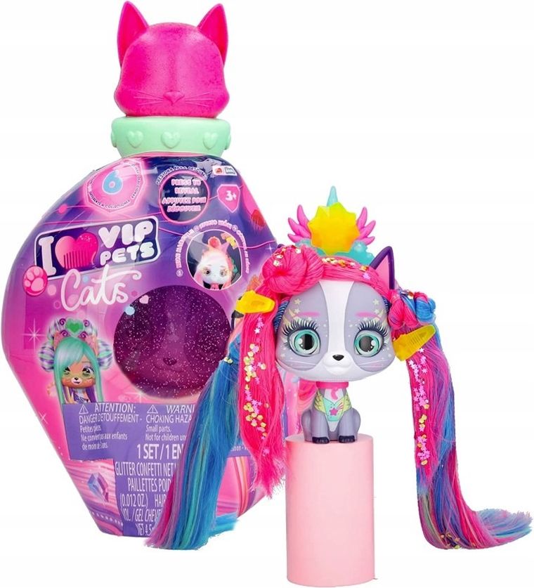 Vip Pets, kotek, figurka do stylizacji fryzur