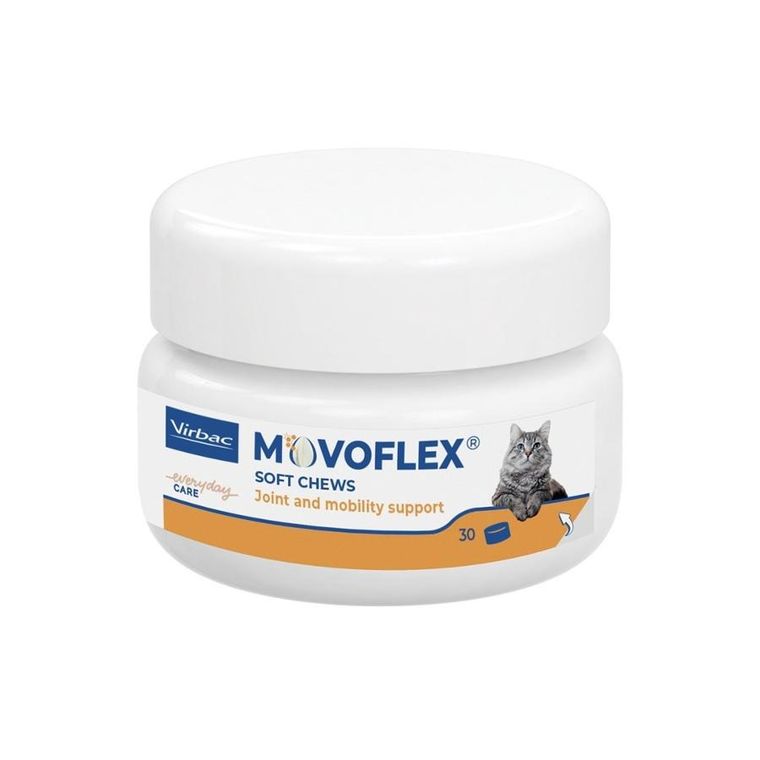 Virbac, Movoflex, krokiety na stawy dla kotów, 30 tabletek