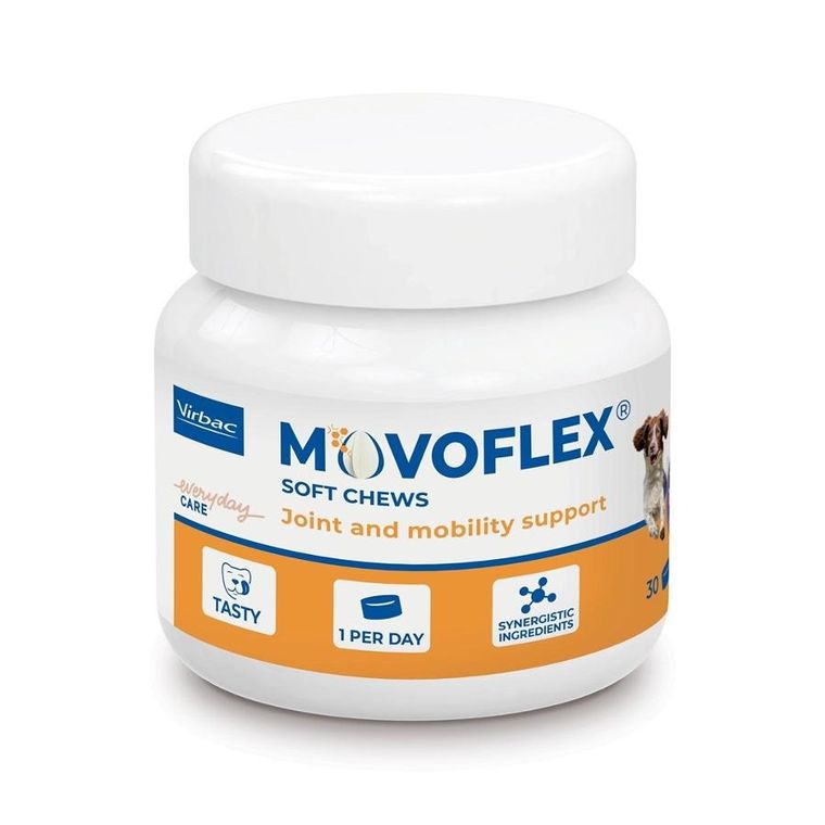 Virbac, Movoflex, miękkie krokiety na stawy dla psa, M, 30 tabletek