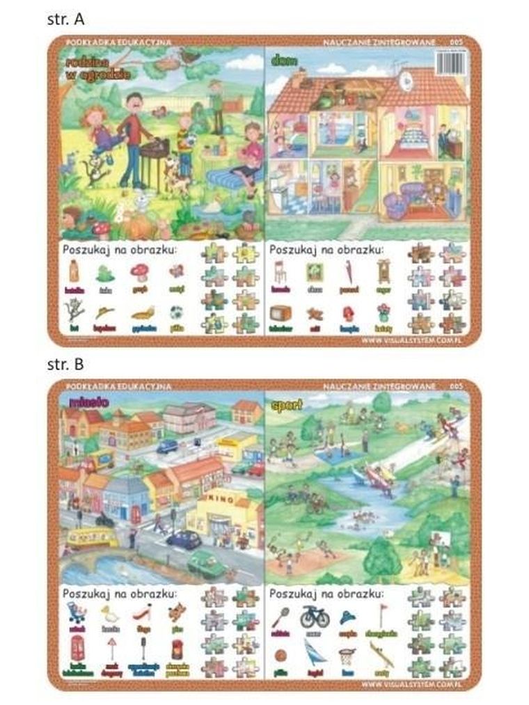 Visual System, podkładka na biurko, mata, Poszukaj na obrazku