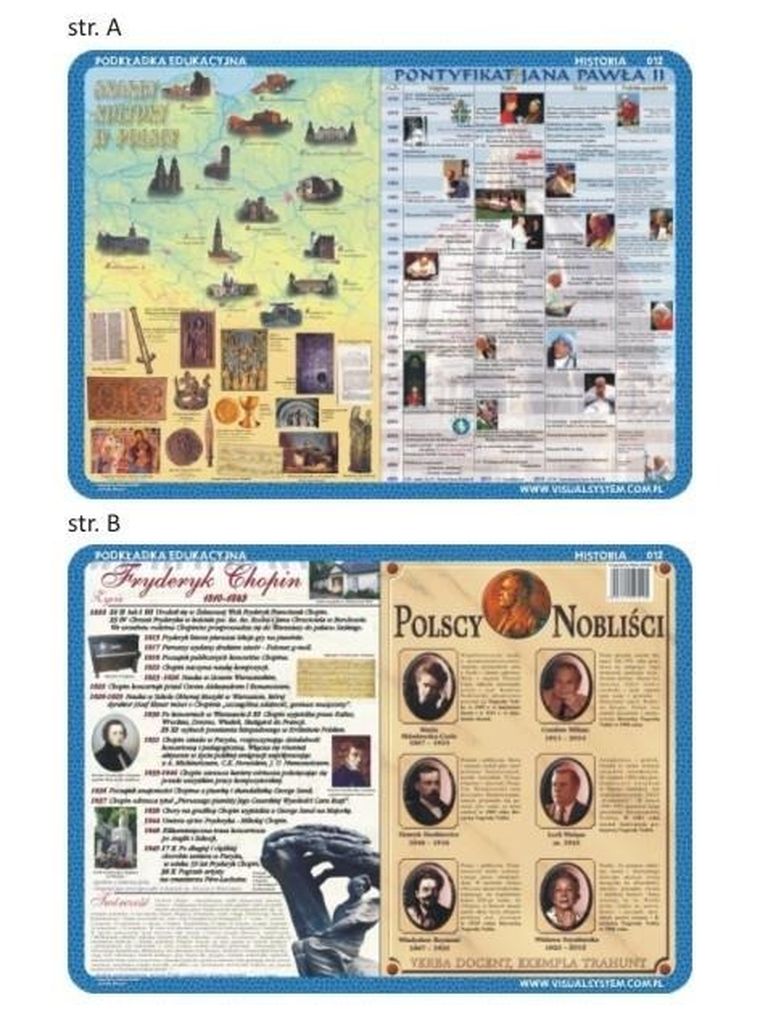 Visual System, podkładka na biurko, mata, Skarby kultury, Jan Paweł II
