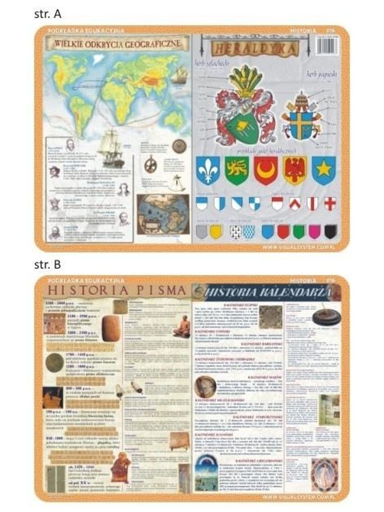 Visual System, podkładka na biurko, mata, Wielkie odkrycia geograficzne