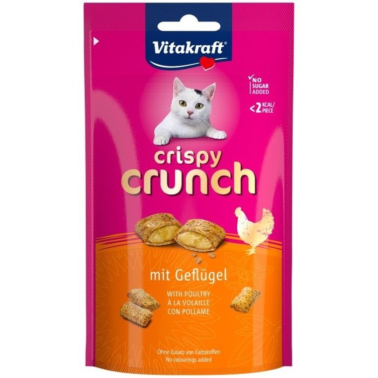 Vitakraft, Crispy Crunch, drób, przysmak dla kota, 60g