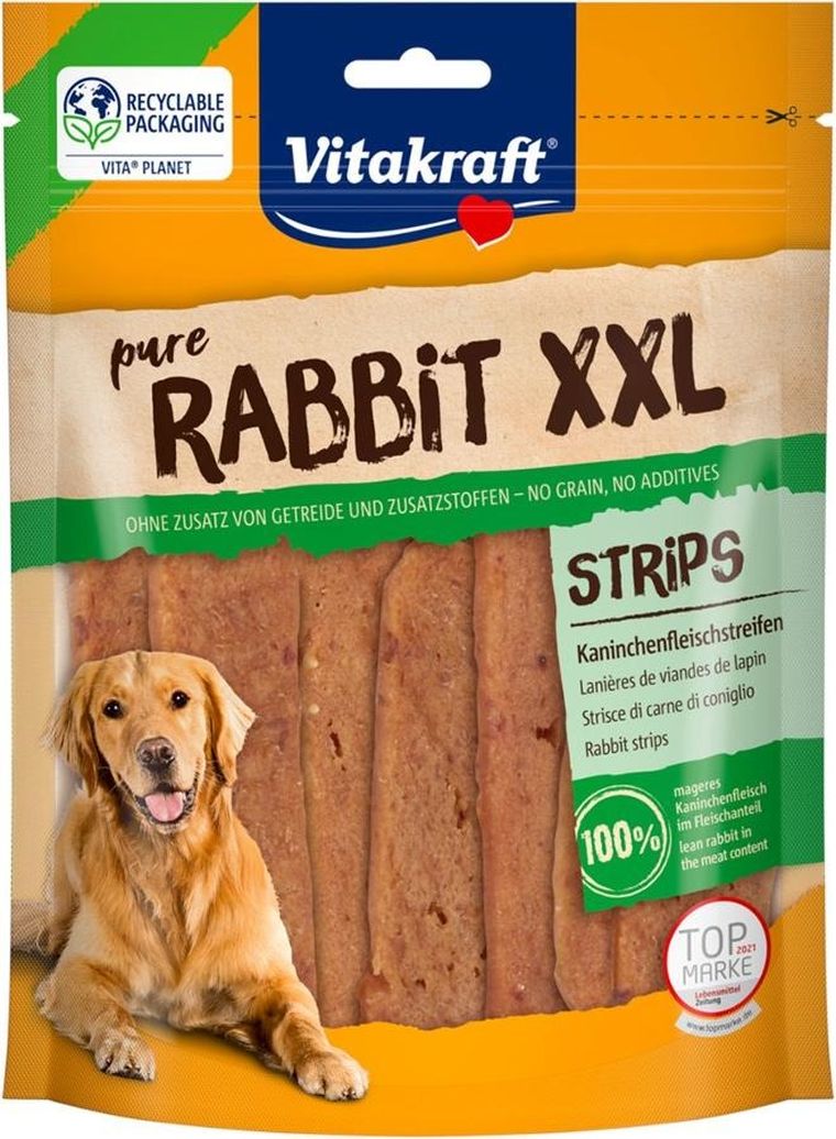 Vitakraft, paski mięsne królik xxl, przysmak dla psa, 250g