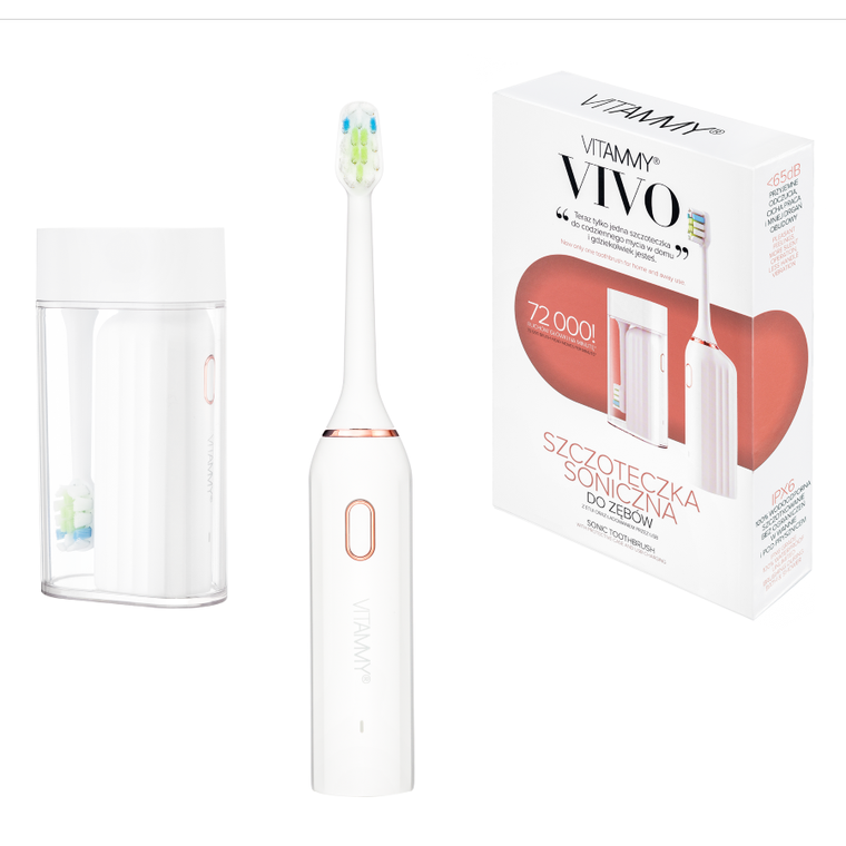 Vitammy, Vivo, szczoteczka soniczna, Biała