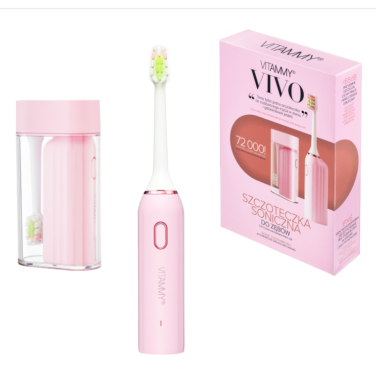 Vitammy, Vivo, szczoteczka soniczna, Różowa
