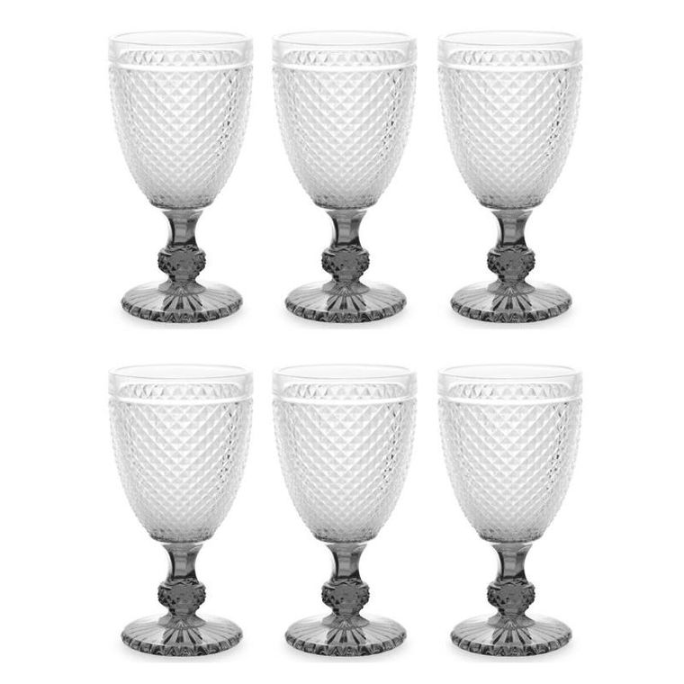 Vivalto, kieliszek do wody z kryształowym wzorem, 256 ml, 6 szt.