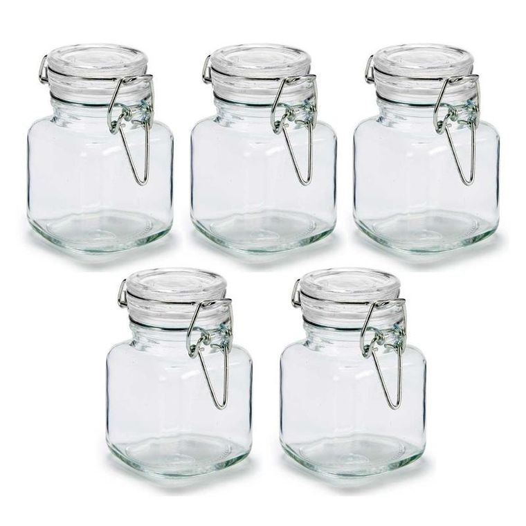 Vivalto, szklane słoiczki na przyprawy, 5 szt., 90 ml