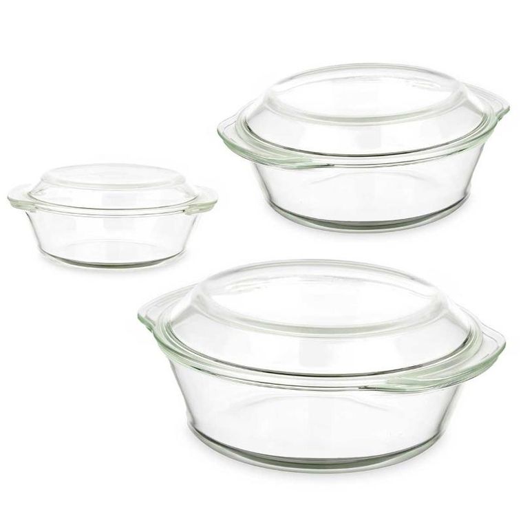 Vivalto, zestaw okrągłych naczyń żaroodpornych, 3 szt.