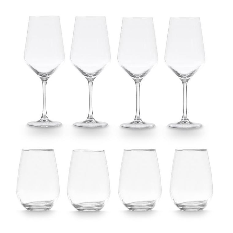 Vivalto, zestaw szklanek i kieliszków, 8 szt.