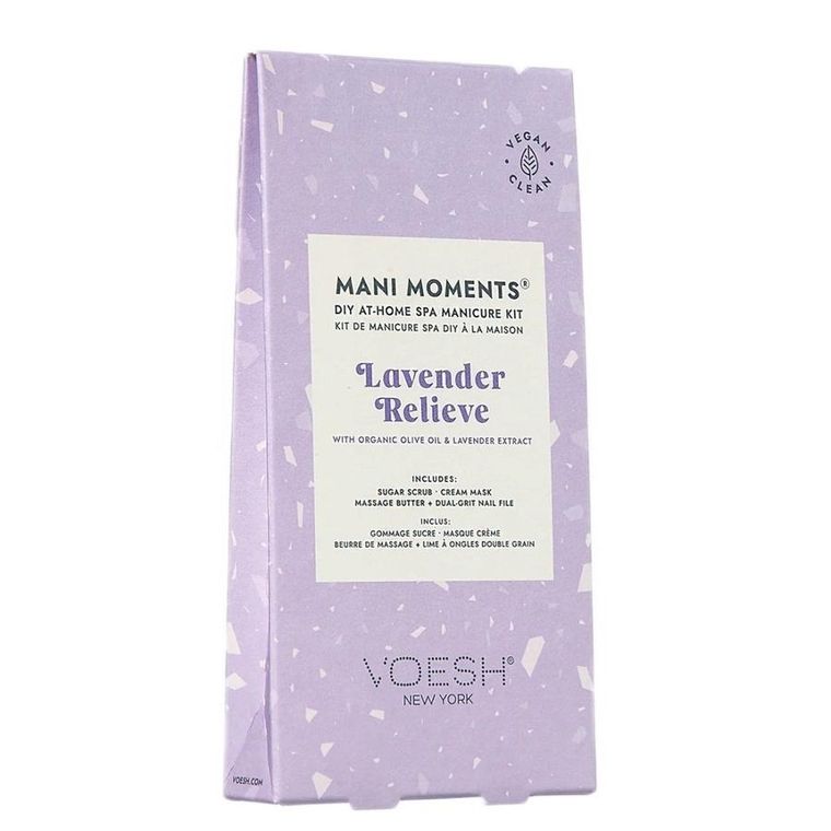 VOESH, Mani Moments, zestaw: do 3-etapowego manicure, Lavender Relieve