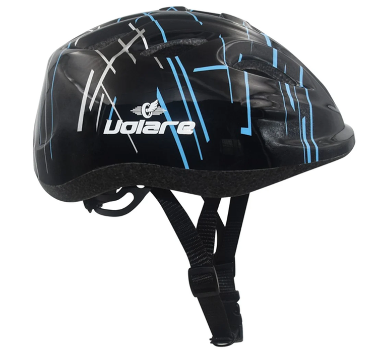 Volare, kask ochronny, czarny, rozmiar 47-51 cm