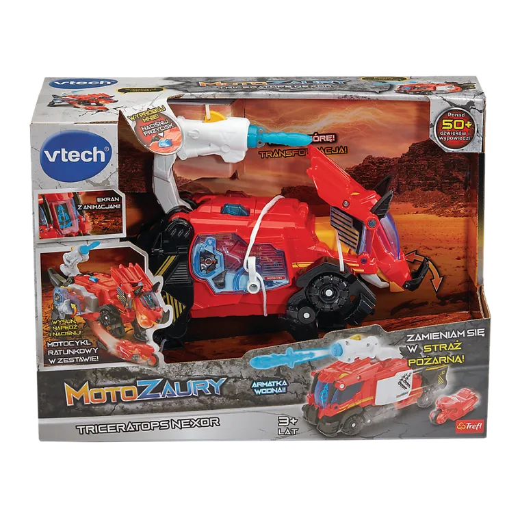 Vtech, Motozaury, Triceratops Nexor, pojazd transformujący XL