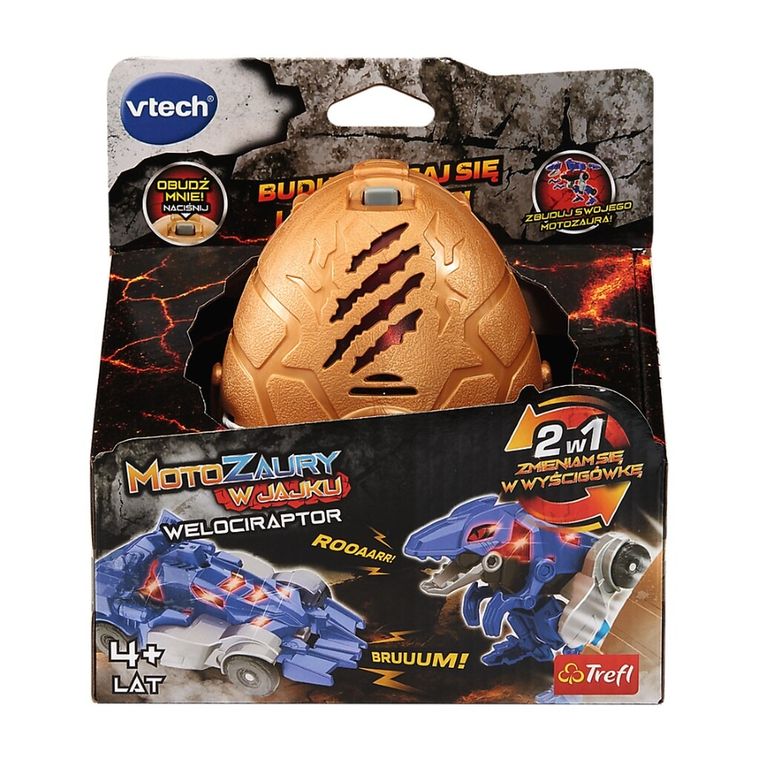 Vtech, Motozaury, Welociraptor, pojazd transformujący w jajku