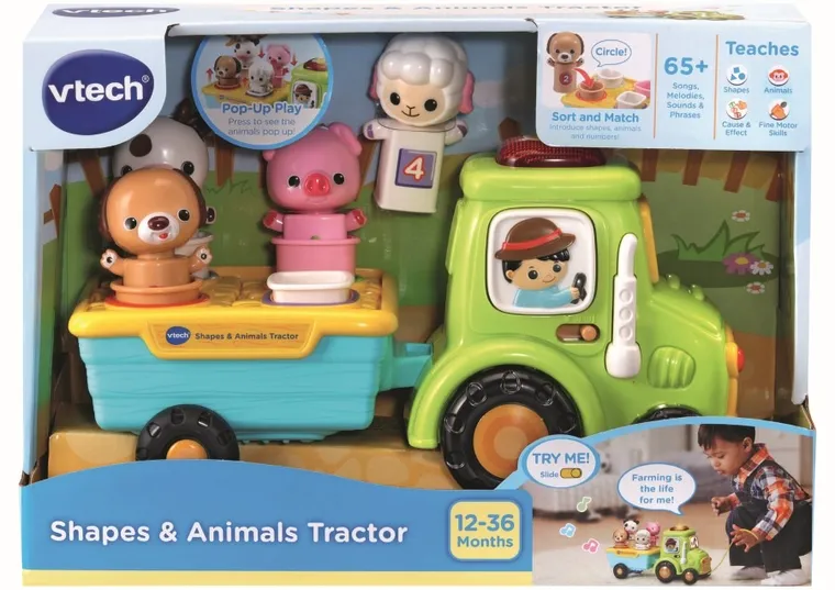 Vtech, Traktorek Wesołek, interaktywna zabawka do ciągnięcia