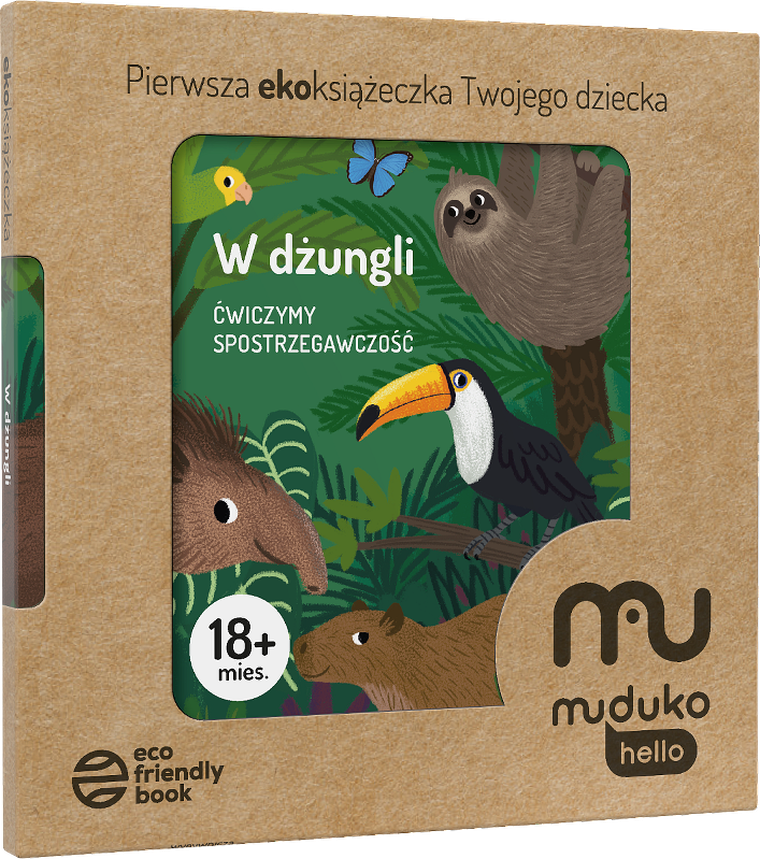 W dżungli. Ćwiczymy spostrzegawczość 18 mies.+ Pierwsza ekoksiążeczka Twojego Dziecka