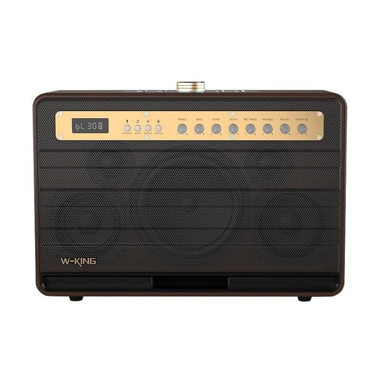 W-King, K6L, głośnik bezprzewodowy, 120W, brązowy