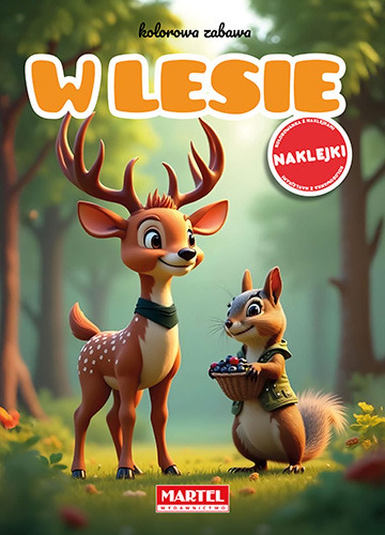 W lesie. Kolorowa zabawa + naklejki