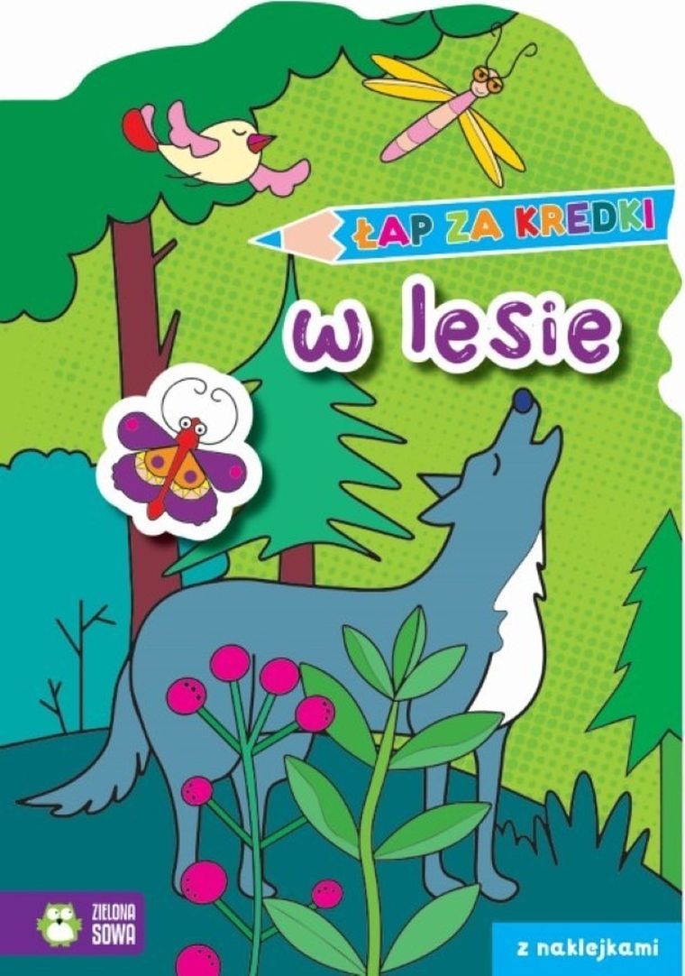 W lesie. Łap za kredki!