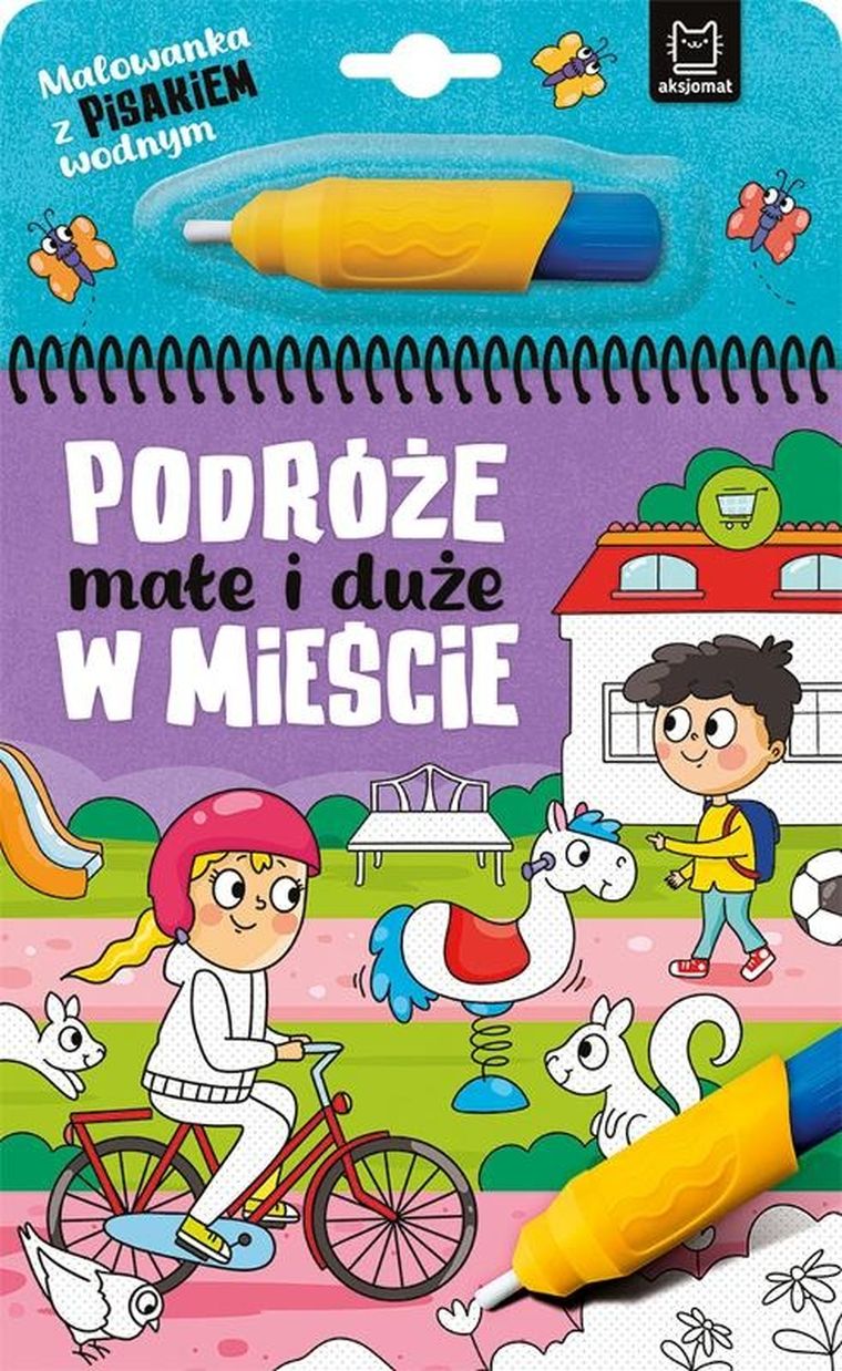 W mieście. Podróże małe i duże. Malowanka z pisakiem wodnym