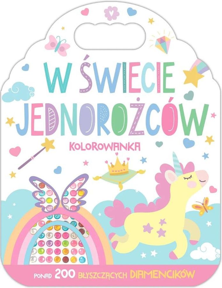 W świecie jednorożców. Kolorowanka