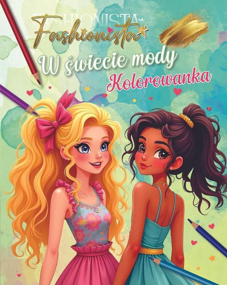 W świecie mody. Kolorowanka. Fashionista