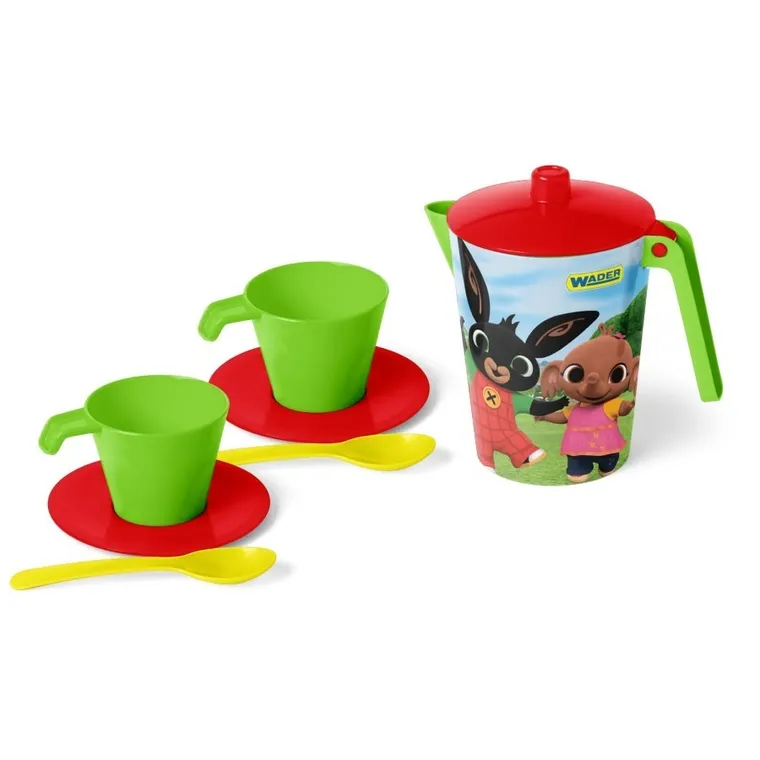 Wader, Bing, zestaw filiżanek z dzbankiem