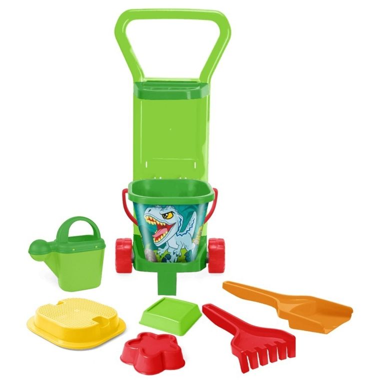 Wader, Jurassic World, Explorers, wózek z zestawem do piasku