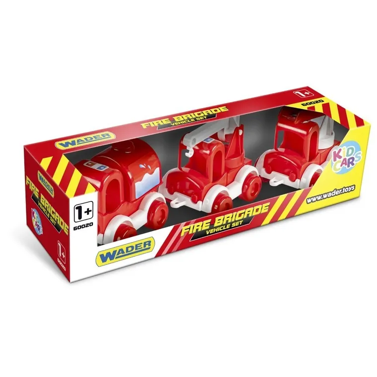 Wader, Kid Cars, Straż Pożarna, zestaw pojazdów