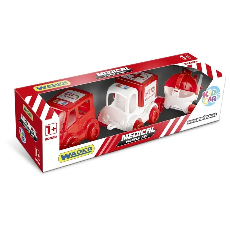 Wader, Kid Cars, Szpital, zestaw pojazdów