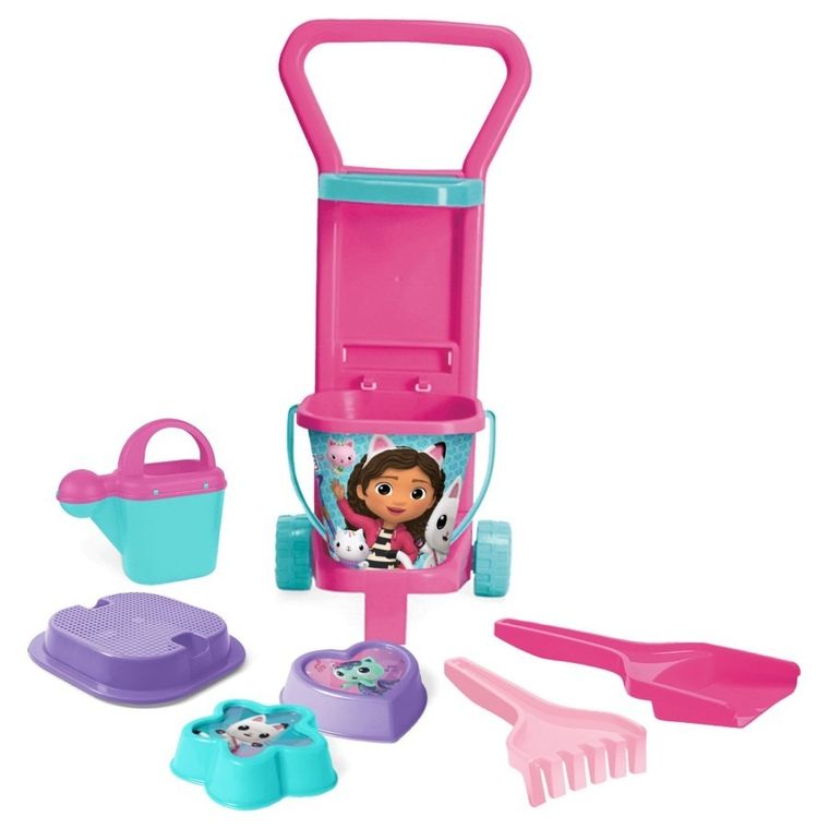 Wader, Koci Domek Gabi, Gigant, wózek z zestawem do piasku