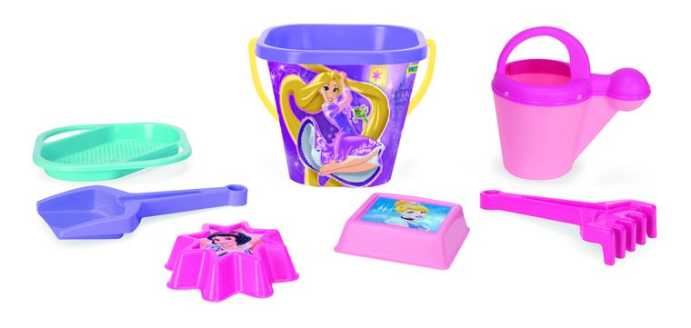 Wader, Księżniczki Disneya, komplet do piasku, 7 elementów