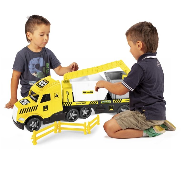 Wader, Magic Truck Technic, ciężarówka laweta z kontenerami