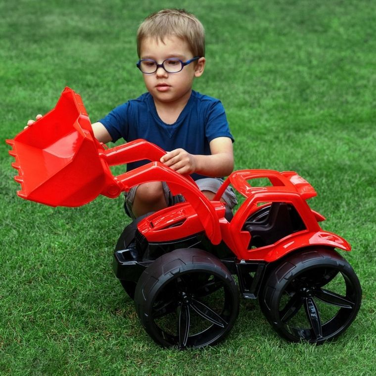 Wader, Maximus, spychacz, czerwony, 68 cm