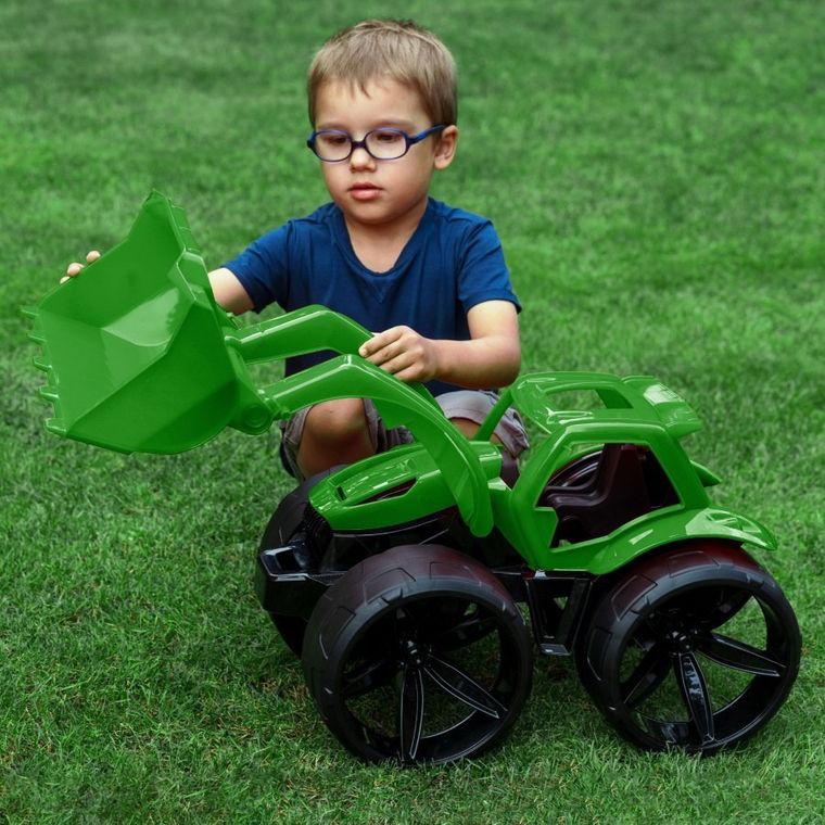 Wader, Maximus, spychacz, zielony, 68 cm