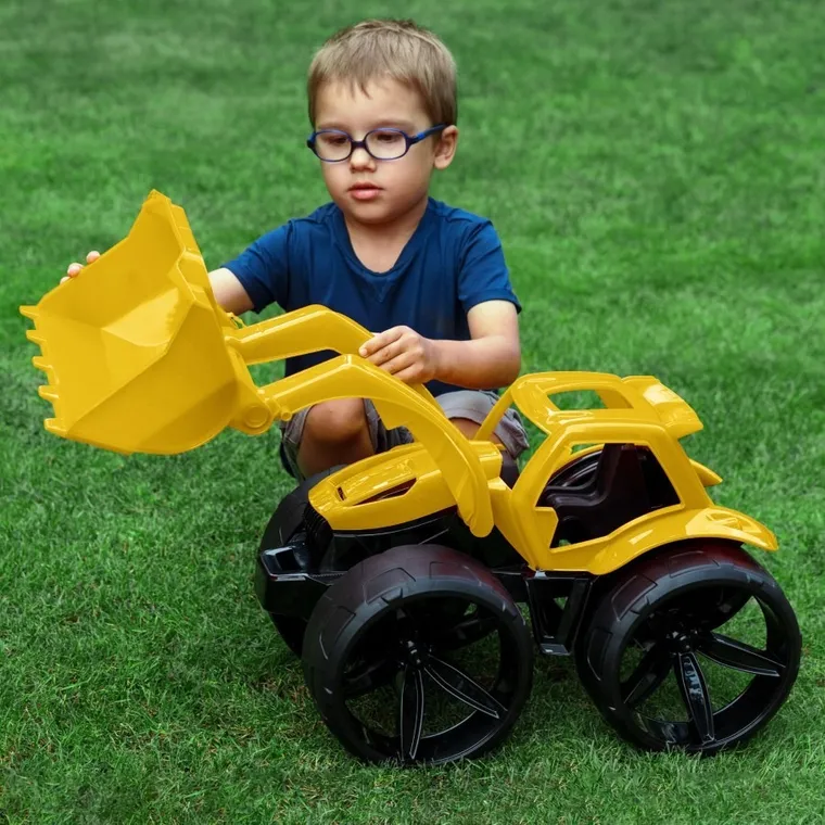 Wader, Maximus, spychacz, żółty, 68 cm