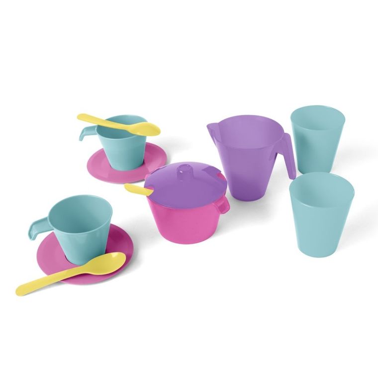 Wader, Party World, zestaw naczyń, różowy, 12 elementów