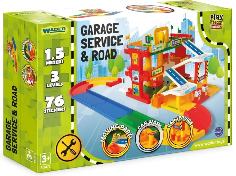 Wader, Play Tracks Garage, garaż serwis z drogą