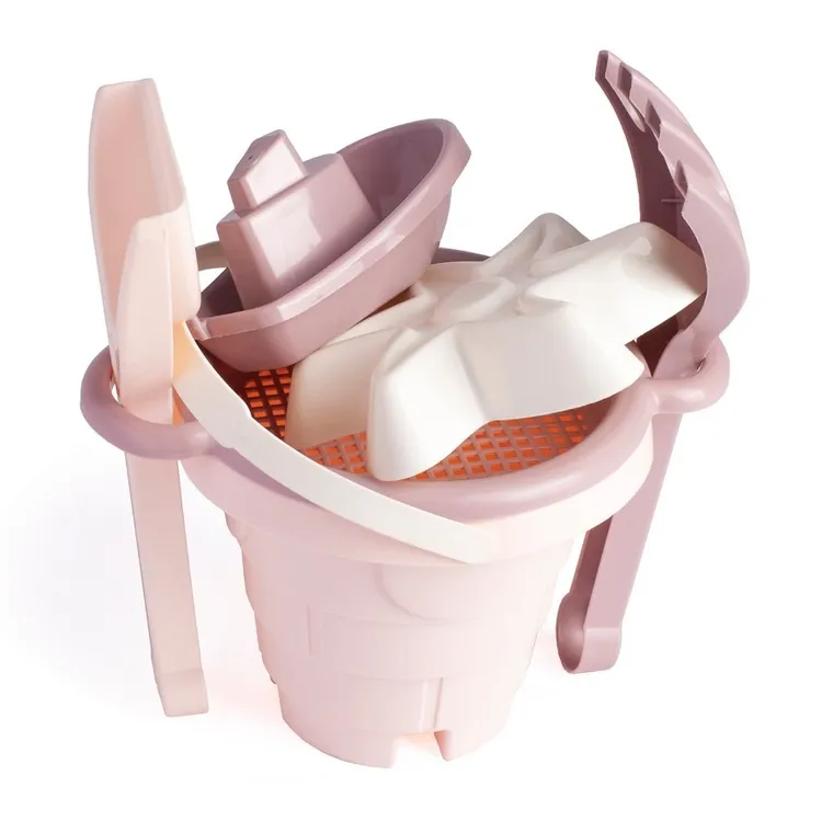 Wader, Różana Wata Cukrowa, Zamek, zestaw do piasku, 6 elementów