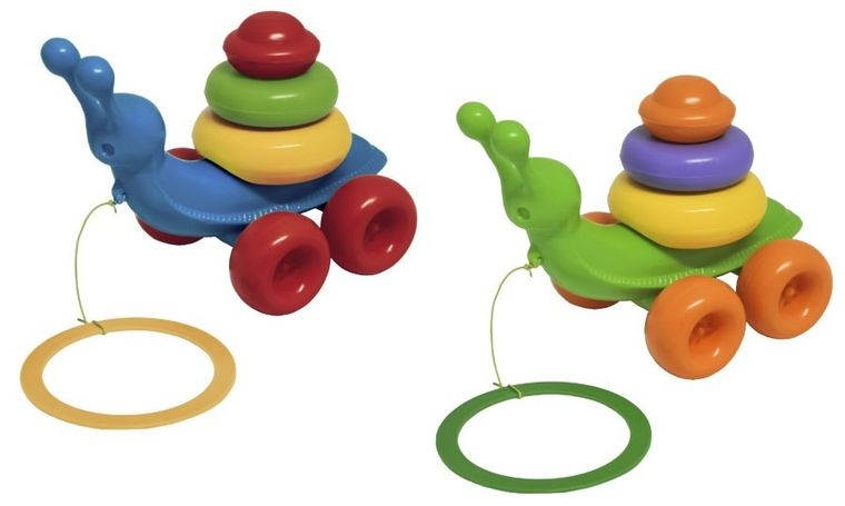 Wader, Ślimak, zabawka edukacyjna, 5 elementów