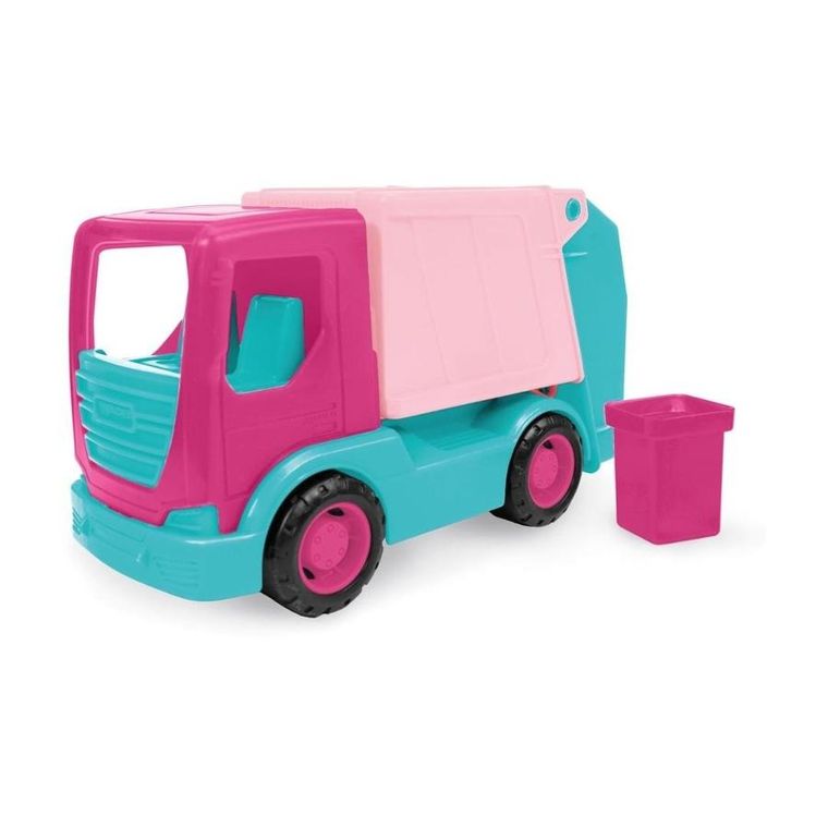 Wader, Tech Truck, śmieciarka, różowa, 26 cm