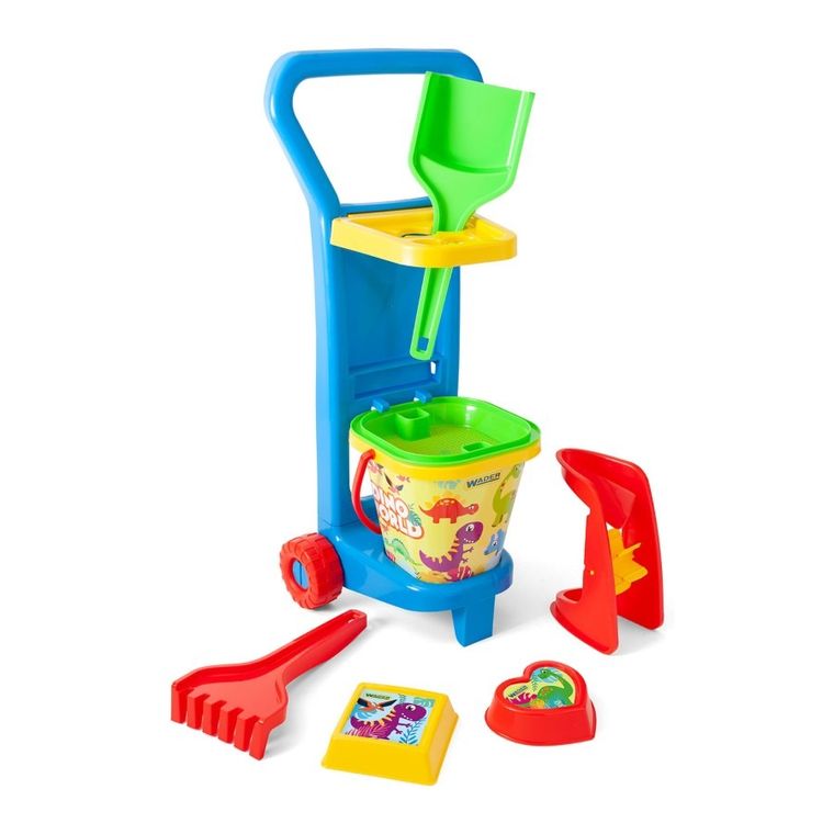 Wader, wózek z zestawem do piasku