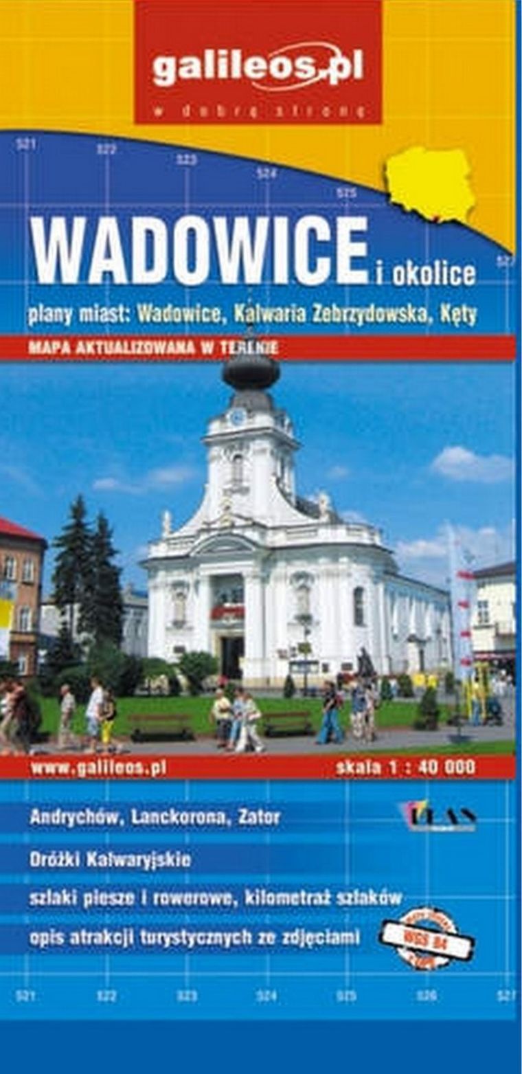 Wadowice i okolice. Mapa 1:40 000