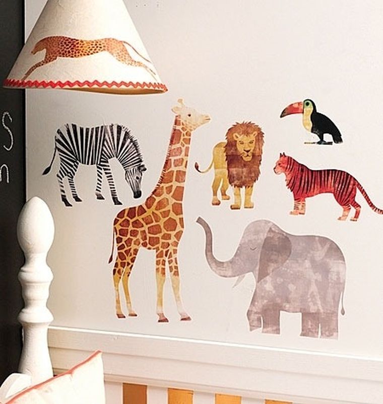 Wallies, Dzikie zwierzęta, naklejki ścienne