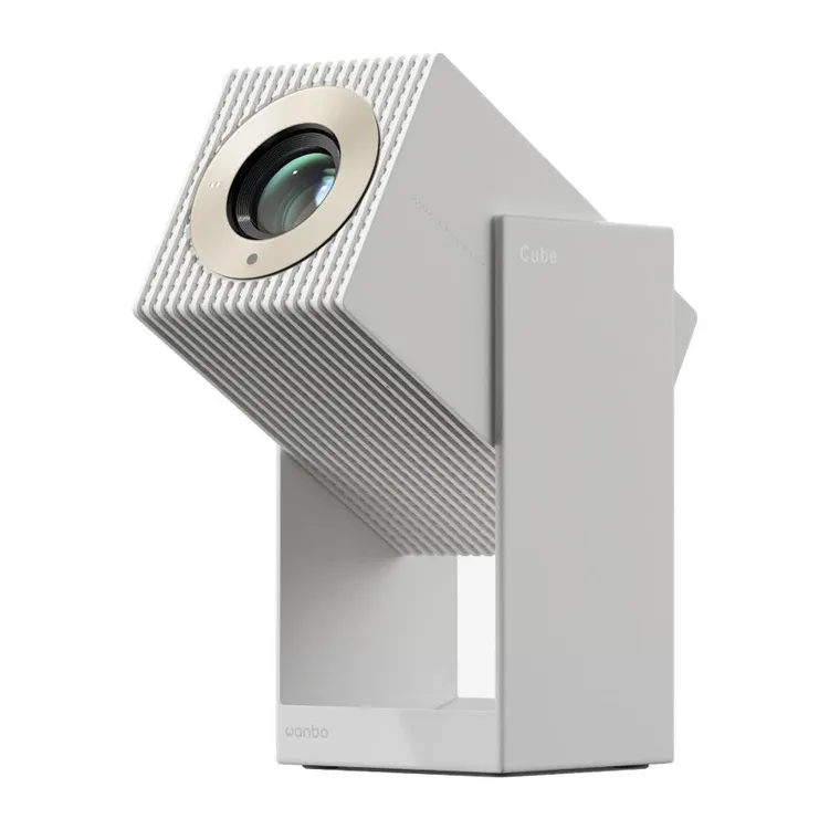 Wanbo, Cube 2 Pro, projektor, biały, 500 ANSI, Android TV 11, Gimbal